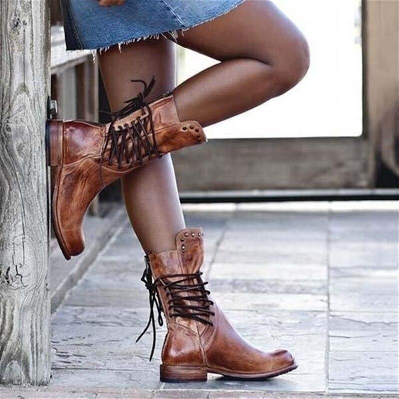 Laura | Leather Lace-Up Boots