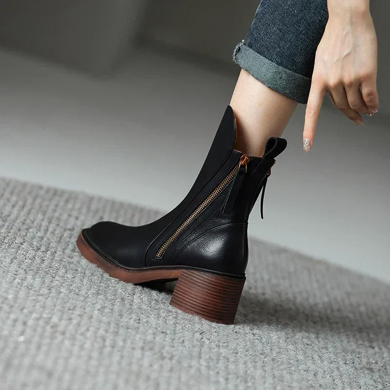 Valencia | Luxe Leather Ankle Boots