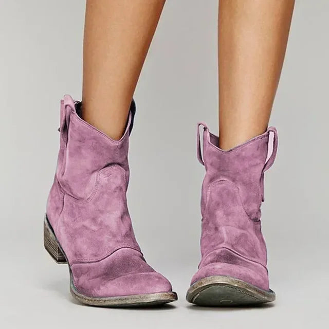 Dakota – Vintage Cowboy Ankle Boots