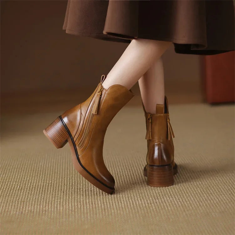 Valencia | Luxe Leather Ankle Boots