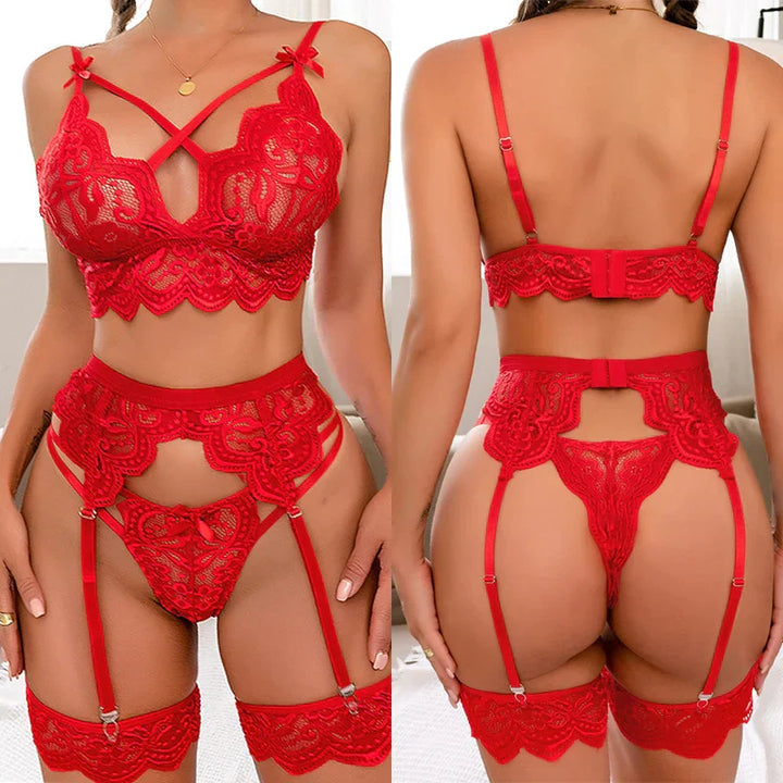 Arabella | Luxe 3-Piece French Lingerie