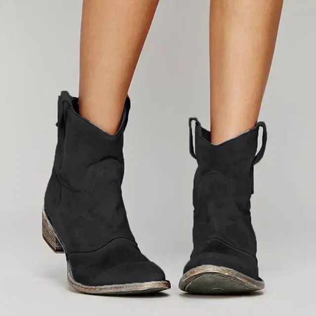 Dakota – Vintage Cowboy Ankle Boots