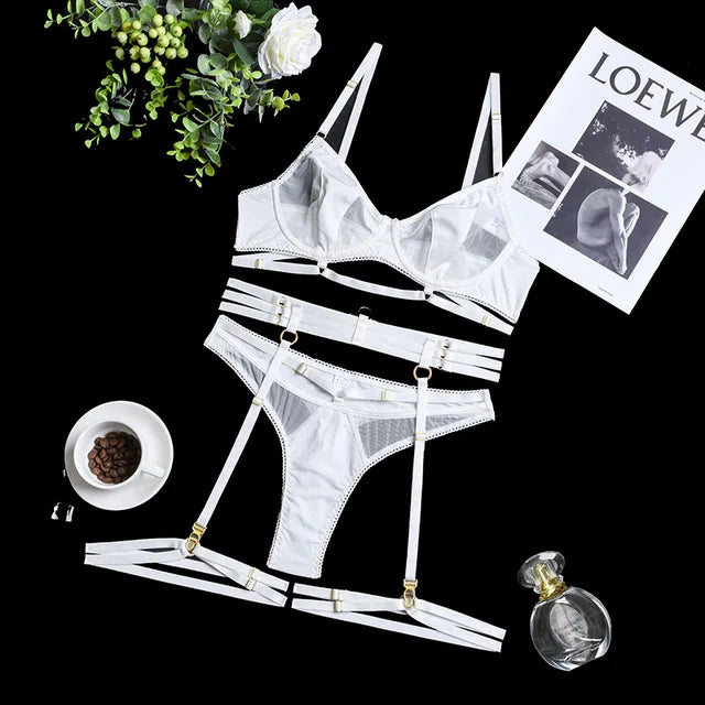 Alina | 3-Piece French Lingerie Set