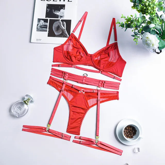 Alina | 3-Piece French Lingerie Set