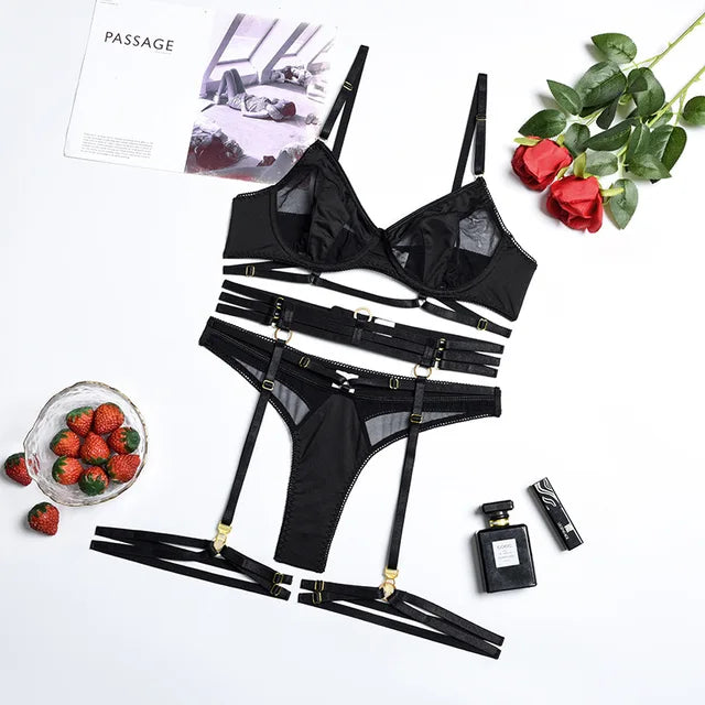 Alina | 3-Piece French Lingerie Set