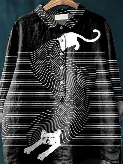 Whiskers | Cat Art Shirt