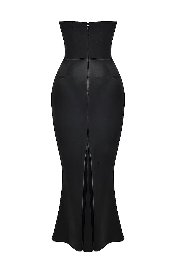 Victoria Noir | Sophisticated Black Maxi Dress